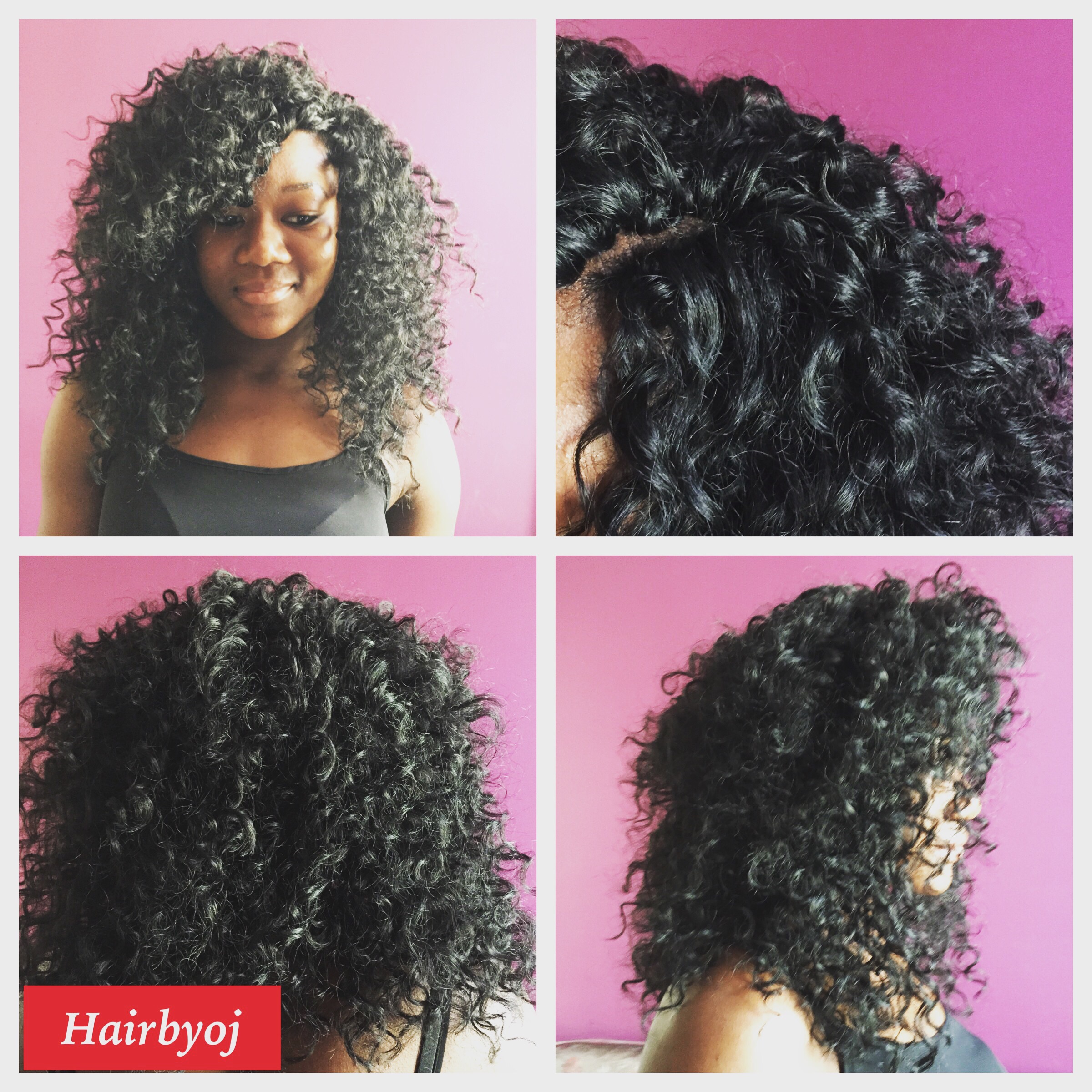 Full Chest length curly hair with side parting « hairbyoj