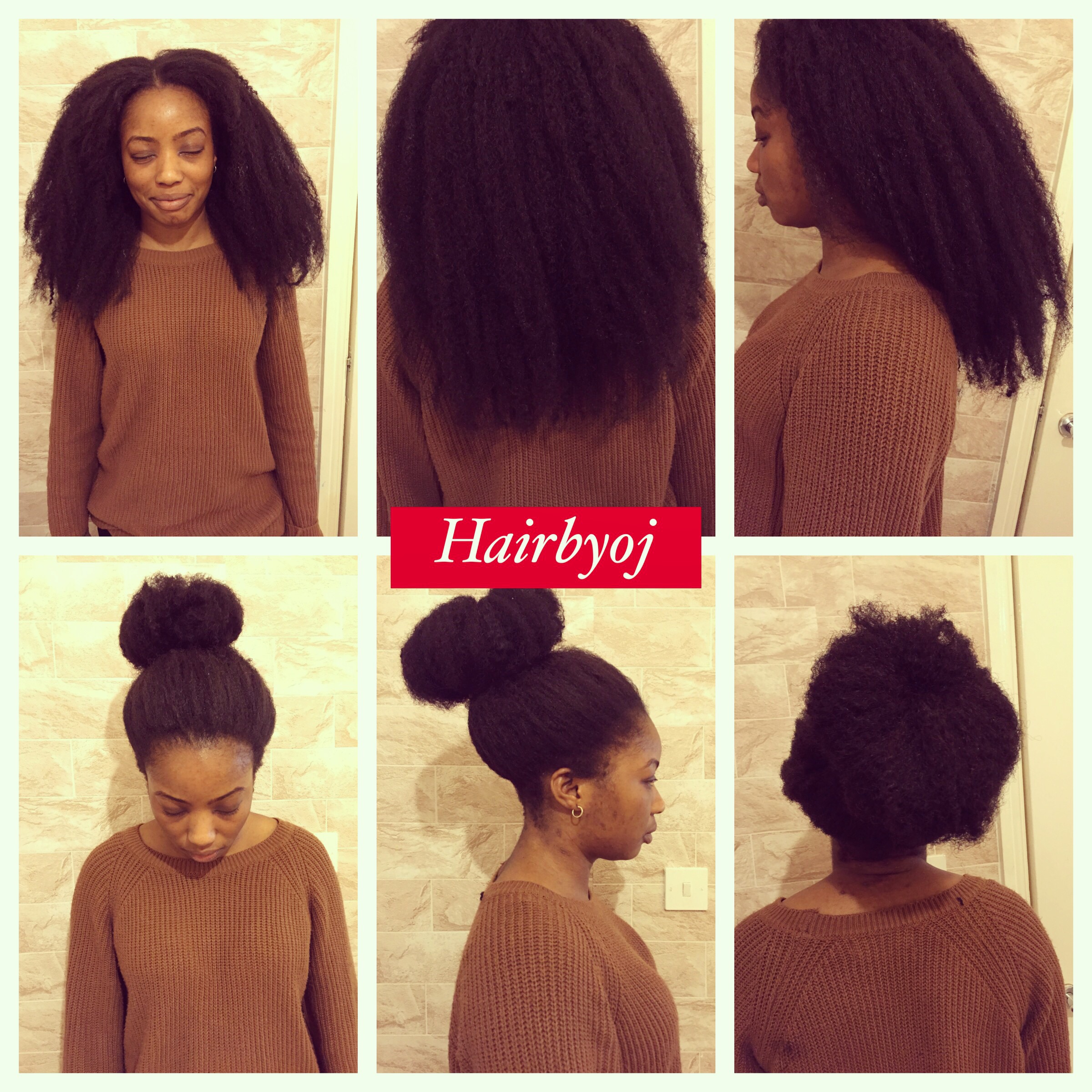 Shoulder Length Crochet Braids With Marley Hair And Side Front