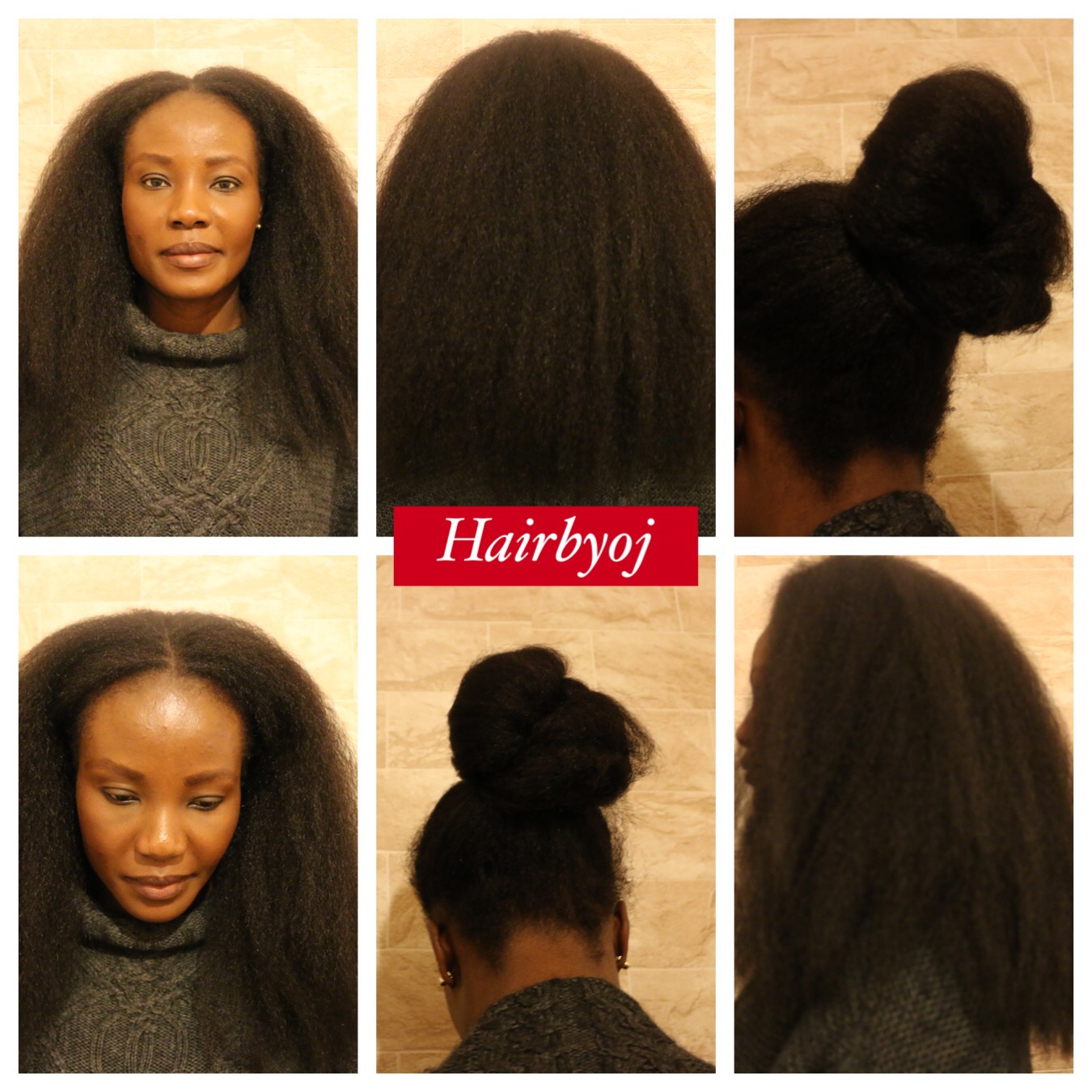 Chest Length Crochet Braids With Perimeter And Middle Parting
